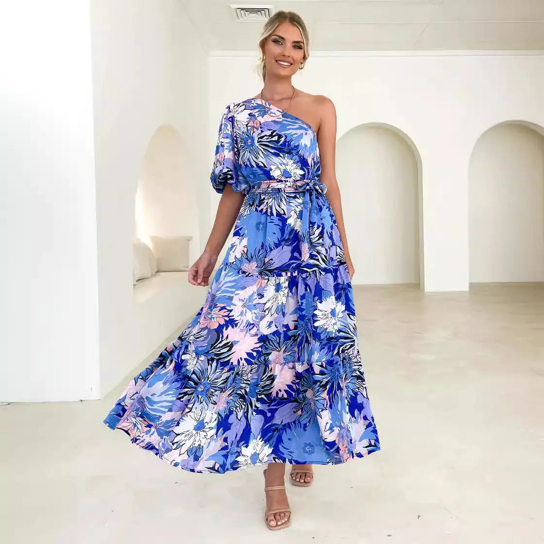 Summer Floral Elegant Maxi Dress for Women