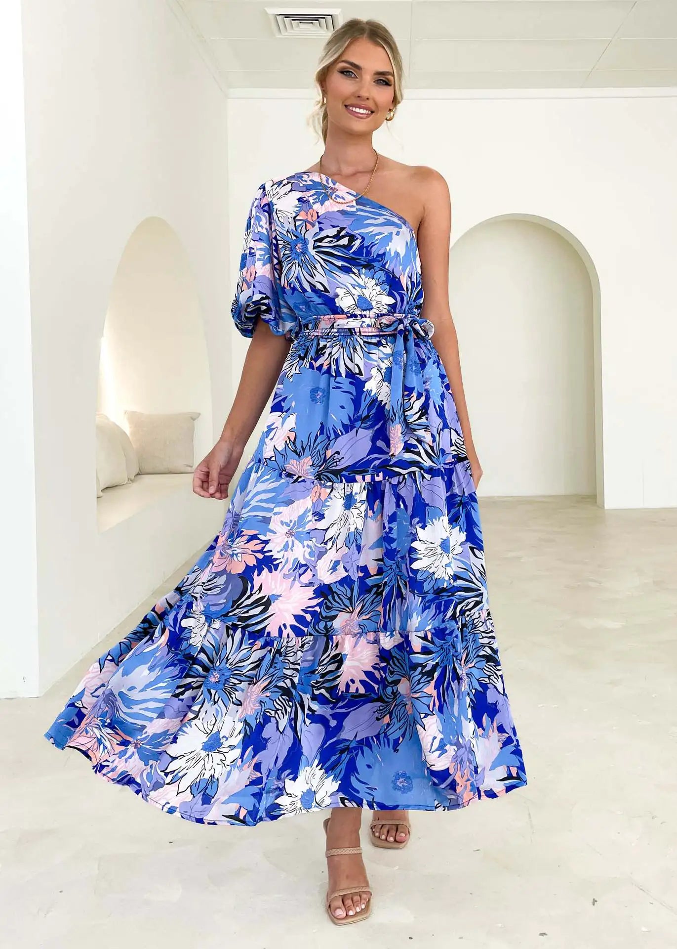 Summer Floral Elegant Maxi Dress for Women