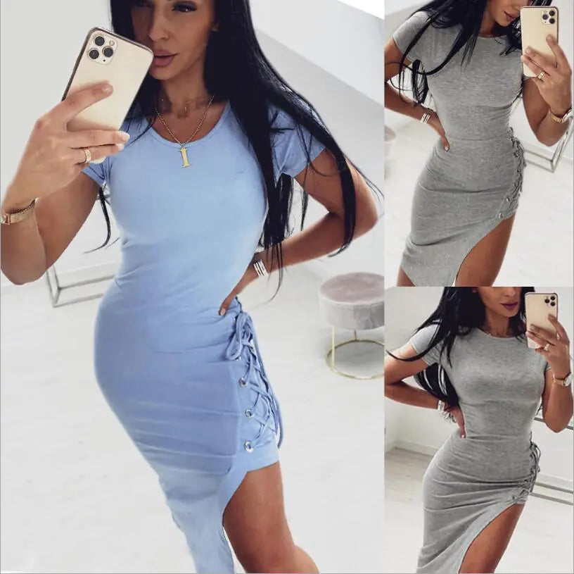 Summer Sexy Slim-fit Split Dress for Women