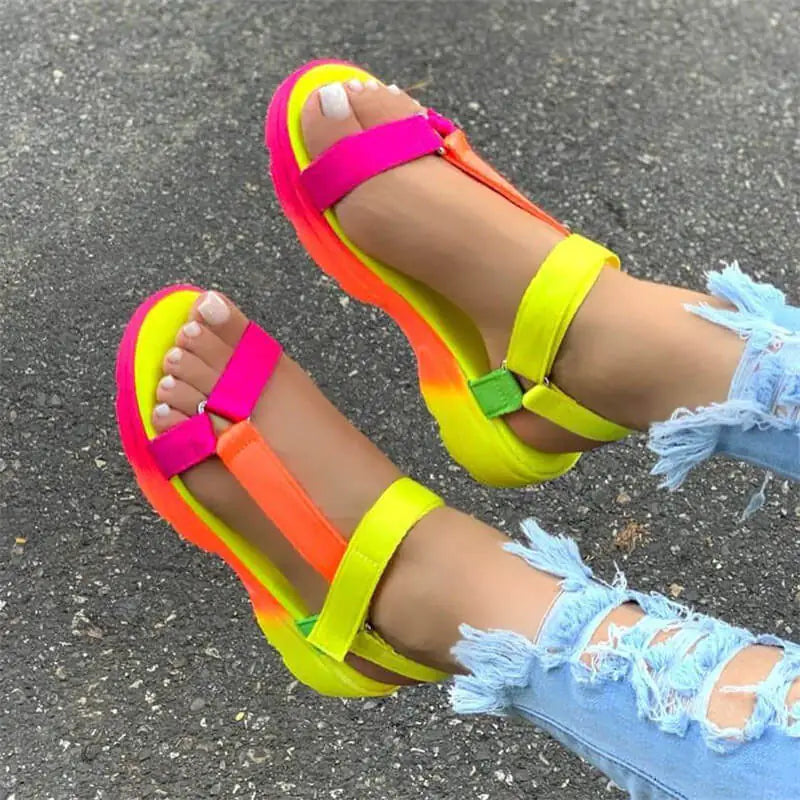 Trendy Summer Peep-Toe Flats for Women