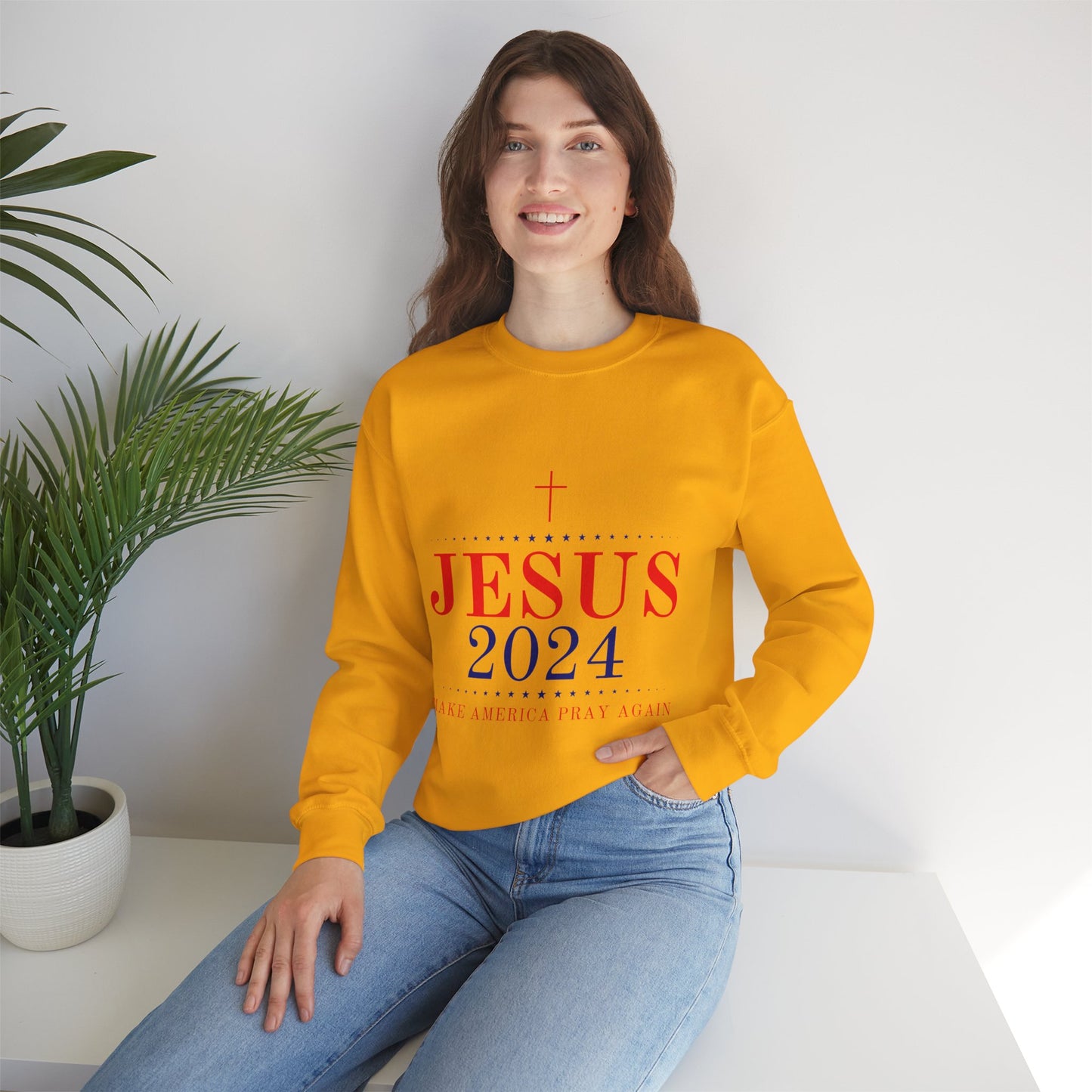 Vote Jesus Crewneck Sweatshirt