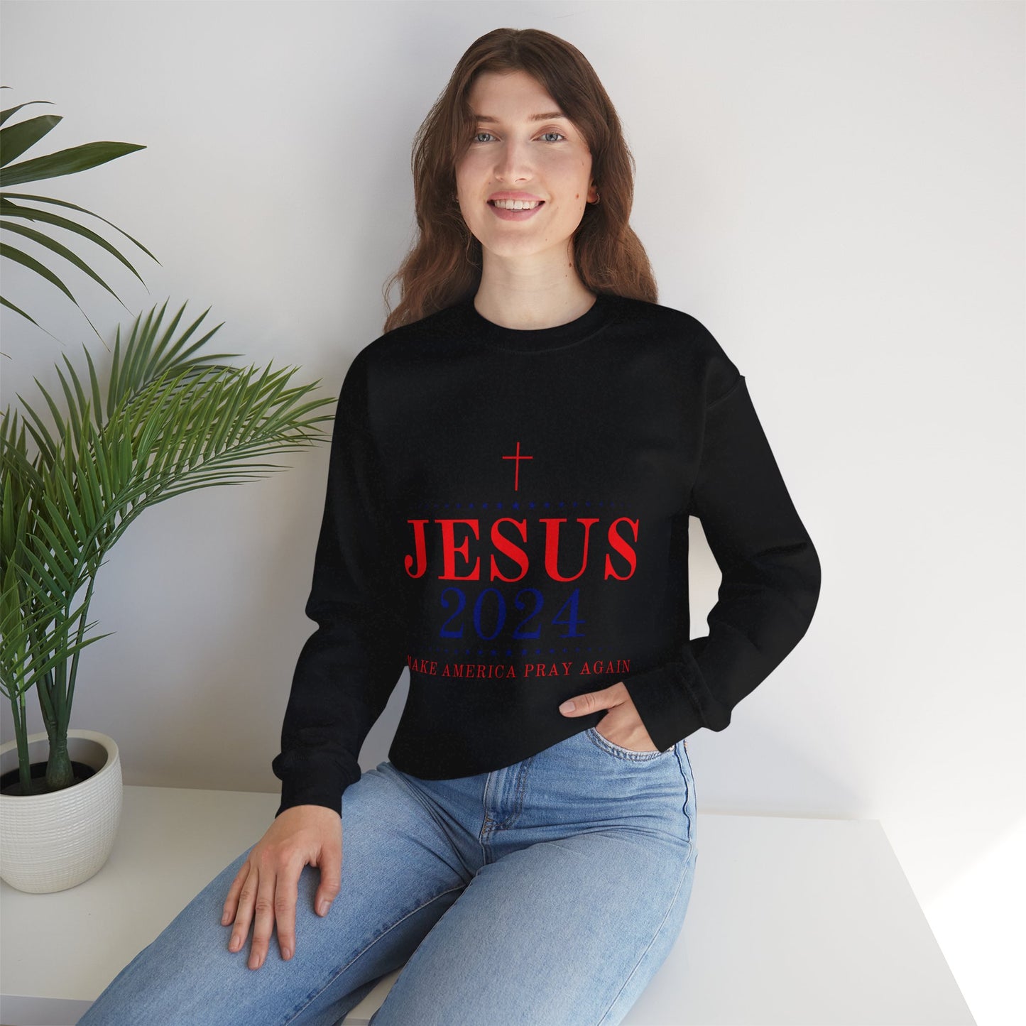 Vote Jesus Crewneck Sweatshirt