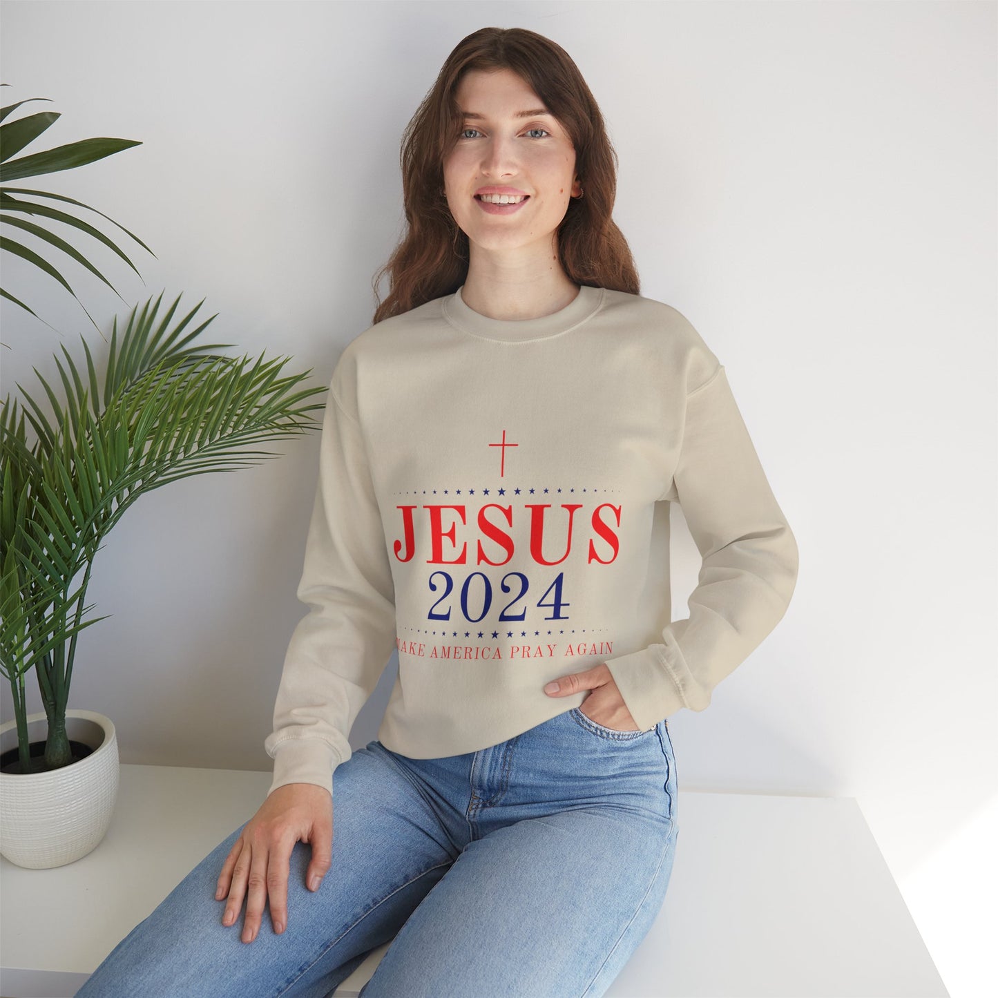 Vote Jesus Crewneck Sweatshirt