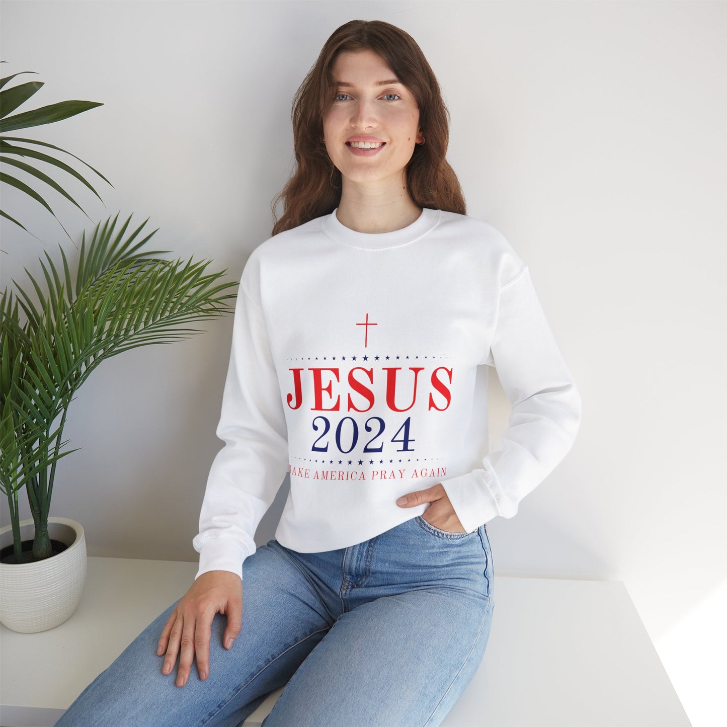 Vote Jesus Crewneck Sweatshirt