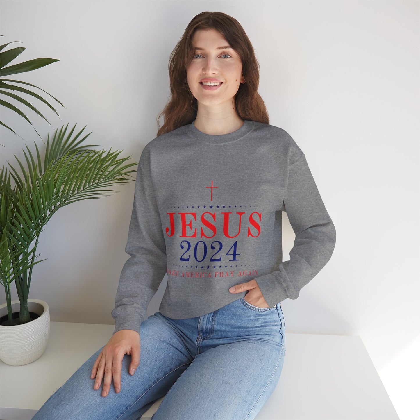 Vote Jesus Crewneck Sweatshirt