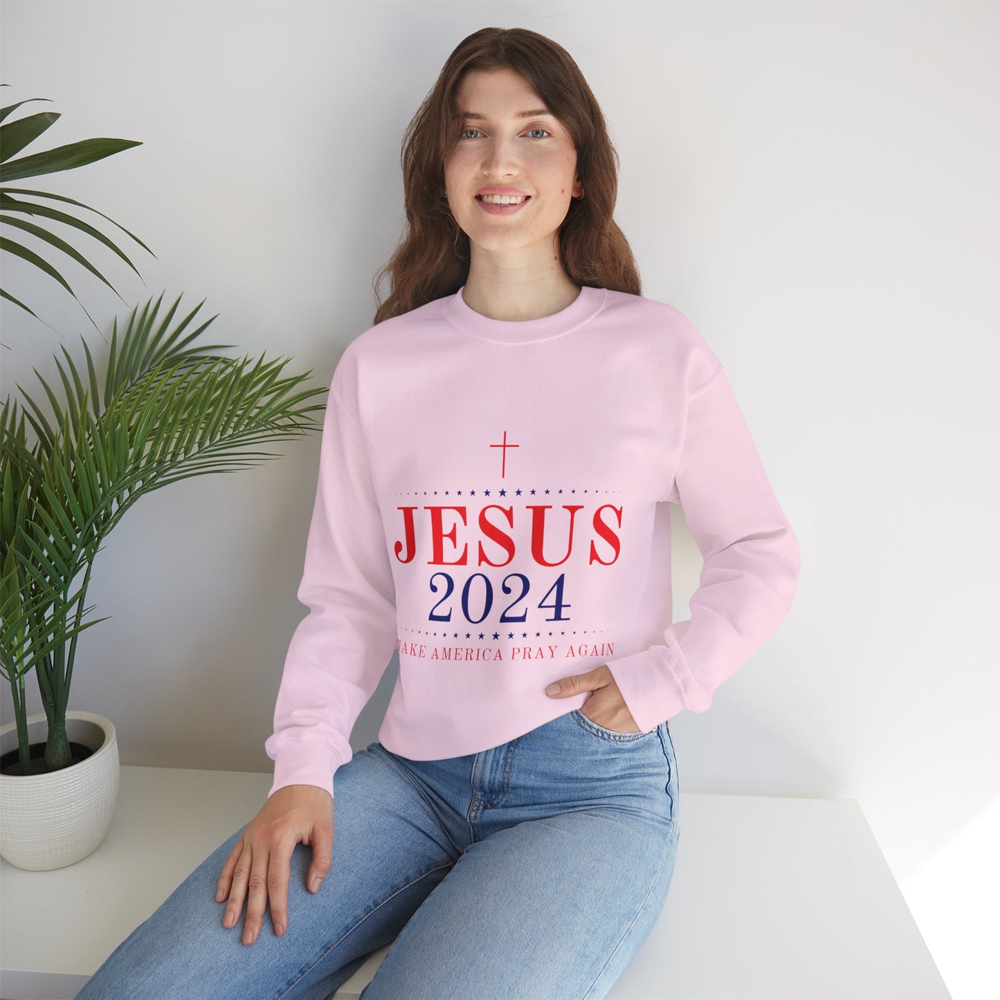 Vote Jesus Crewneck Sweatshirt