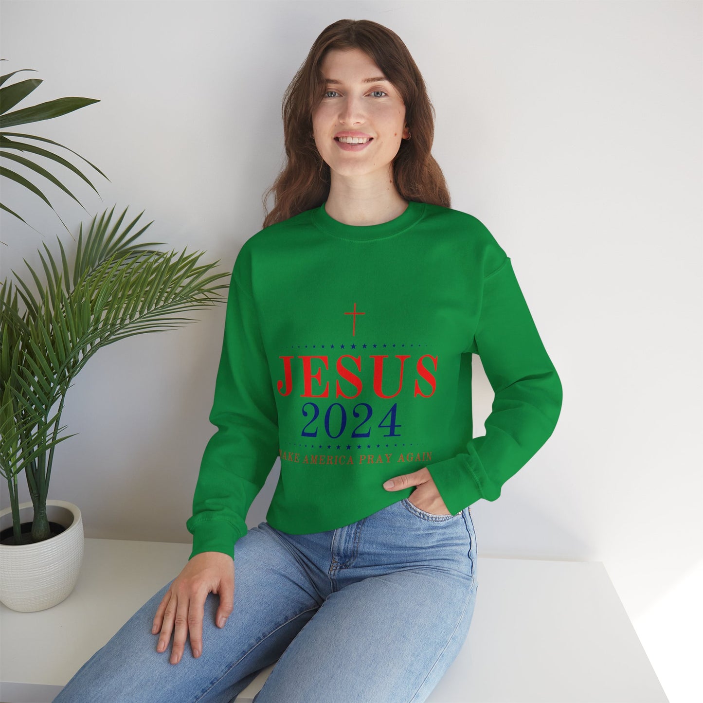 Vote Jesus Crewneck Sweatshirt