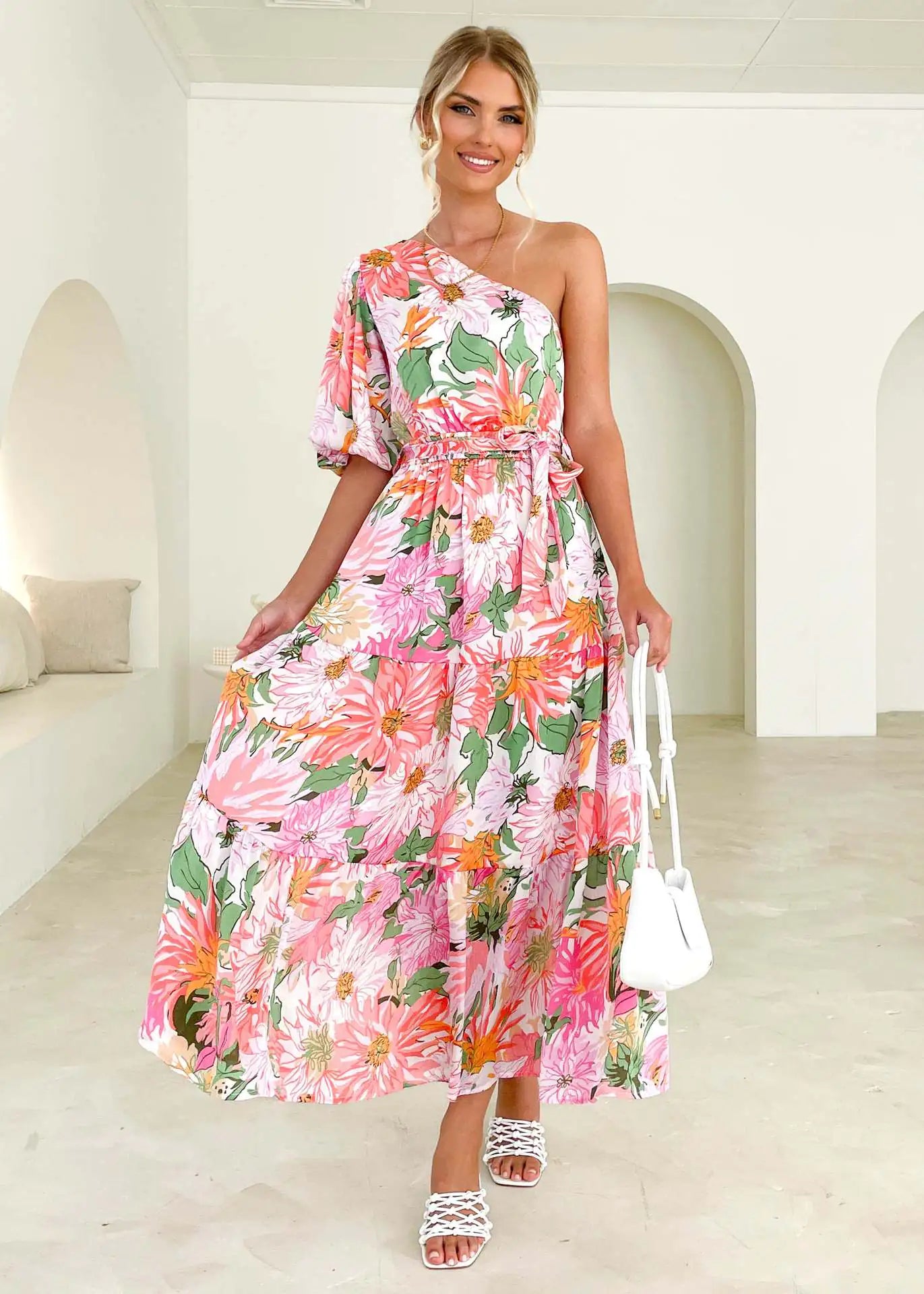 Summer Floral Elegant Maxi Dress for Women