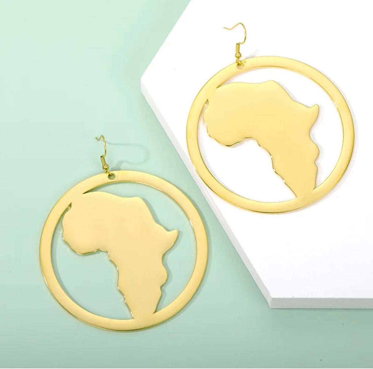 Gold African Earrings Jewelry