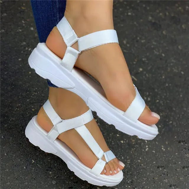 Trendy Summer Peep-Toe Flats for Women