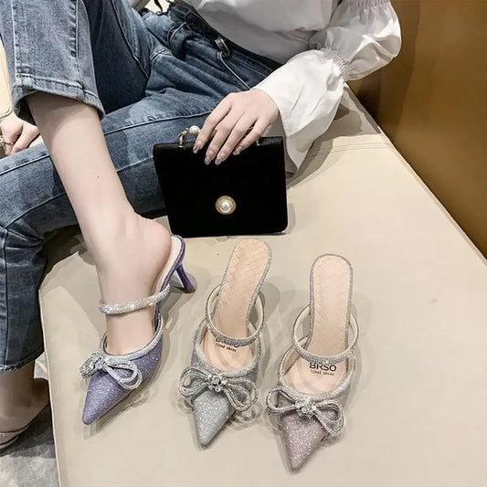 Women's Summer Stiletto Pointed Toe Sandals & Slippers