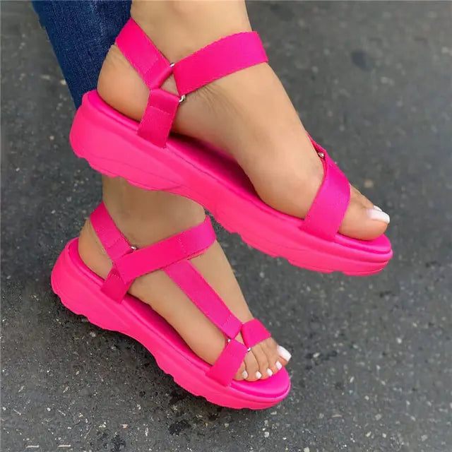 Trendy Summer Peep-Toe Flats for Women