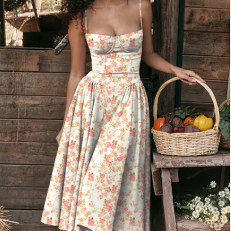 Summer Red Strapless Dress for Women - Stylish & Sexy