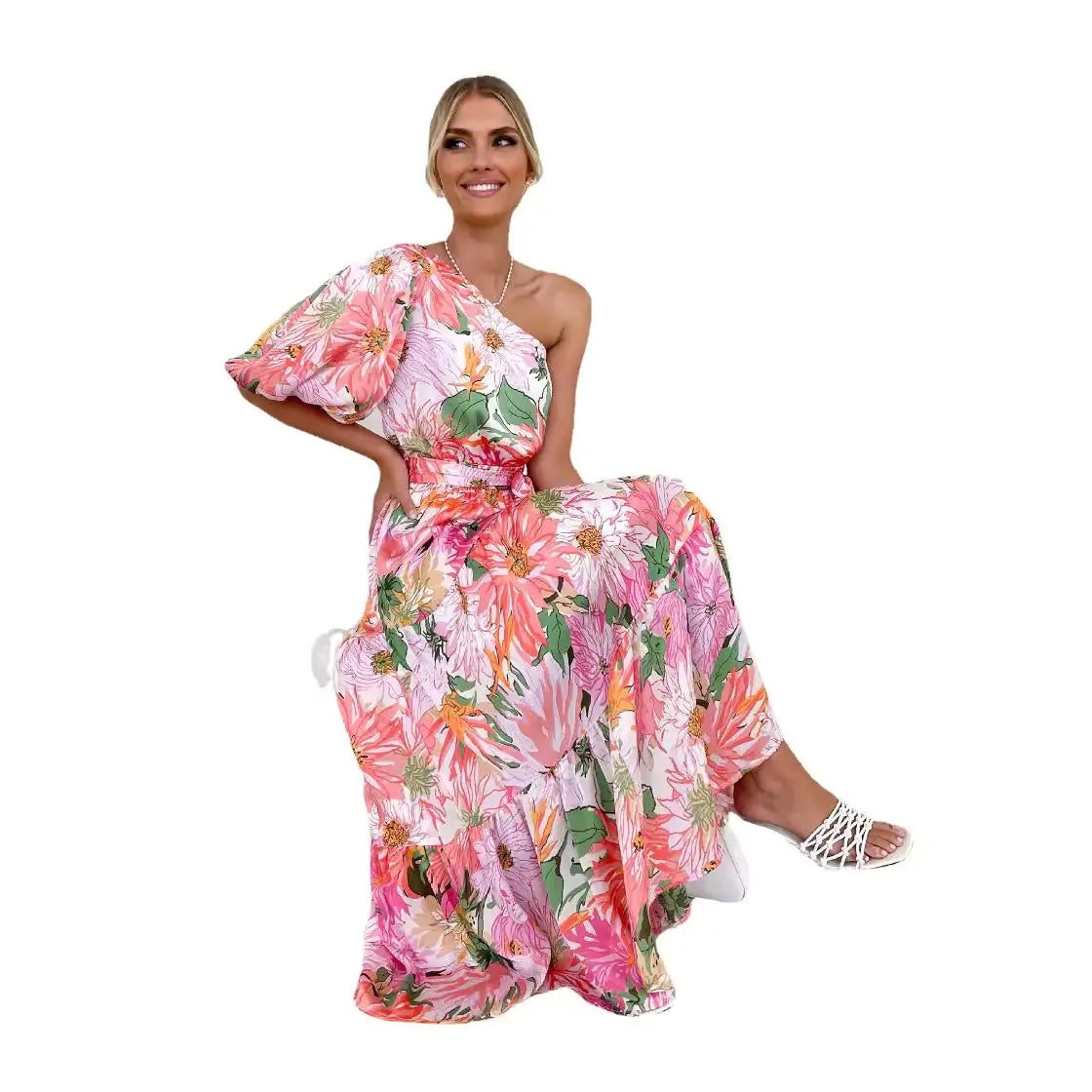 Summer Floral Elegant Maxi Dress for Women