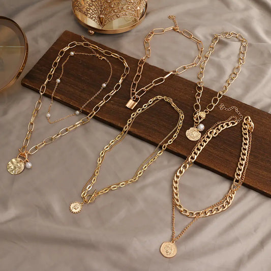 Vintage Multi Layered Necklace