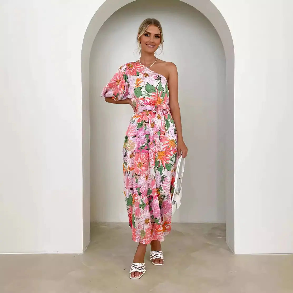 Summer Floral Elegant Maxi Dress for Women